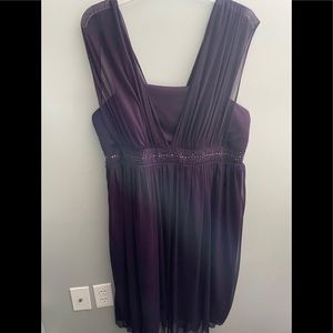Jolie Purple Asymmetrical Dress